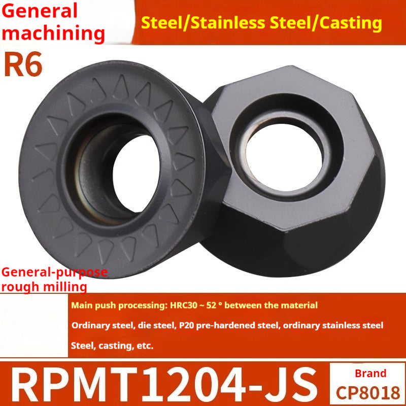 2036-CNC milling inserts, RPMW carbide R5 machining center, R4 milling machine, R6 milling inserts, RPMT round cutter cutters Shandong Denso Pricision Tools Co.,Ltd.